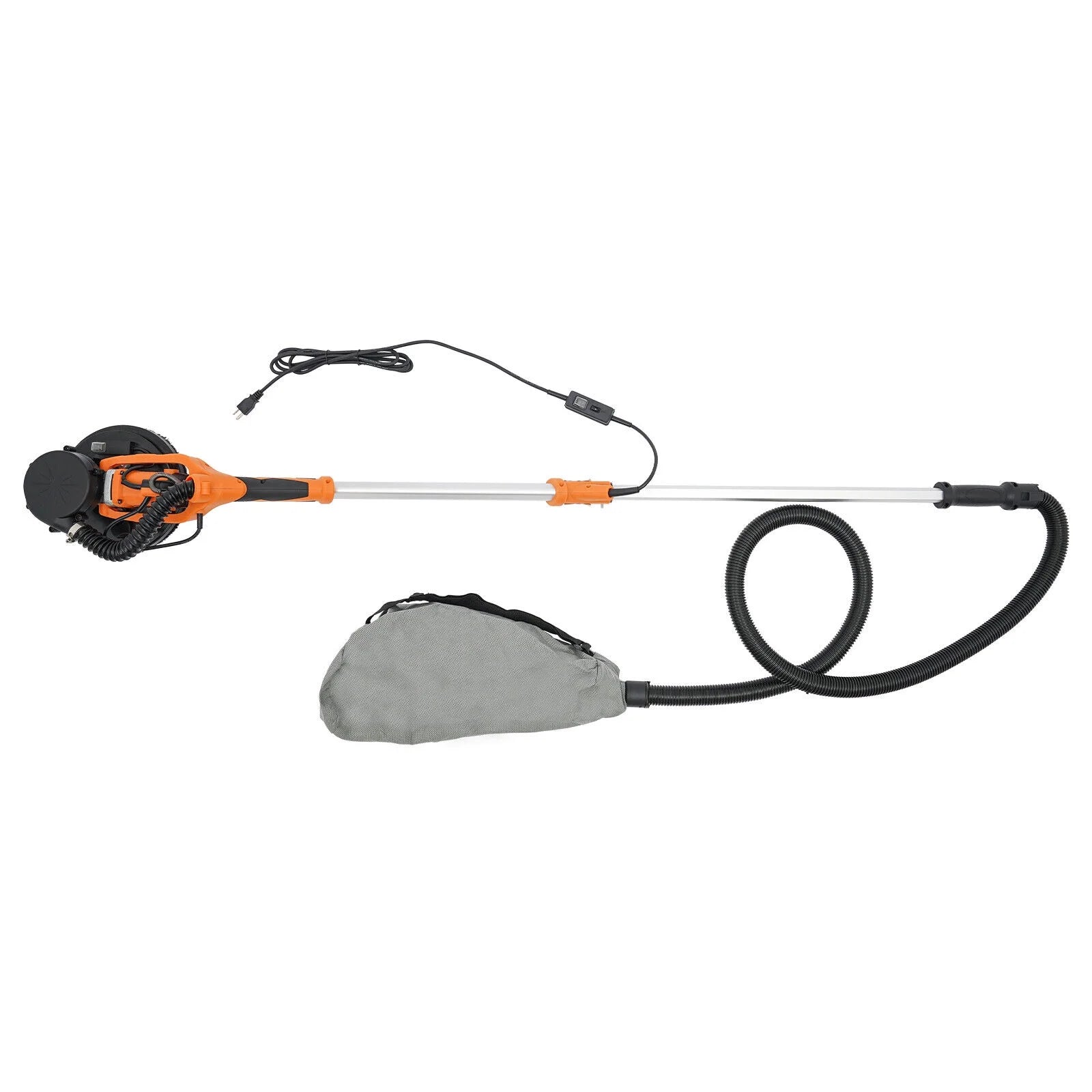 6 Gear Speed Orange Aluminum Alloy Electric Drywall Sander Vacuum with Dust Collection for Electric Ceiling and Wall