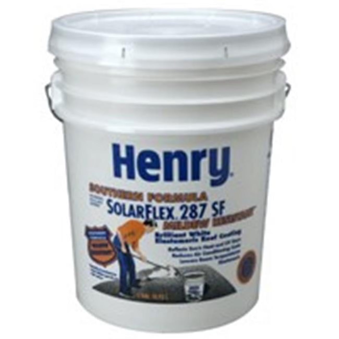 Henry Solar-Flex HE287018, White Elastomeric Roof Coating Roof Coating, 4.75 Gal