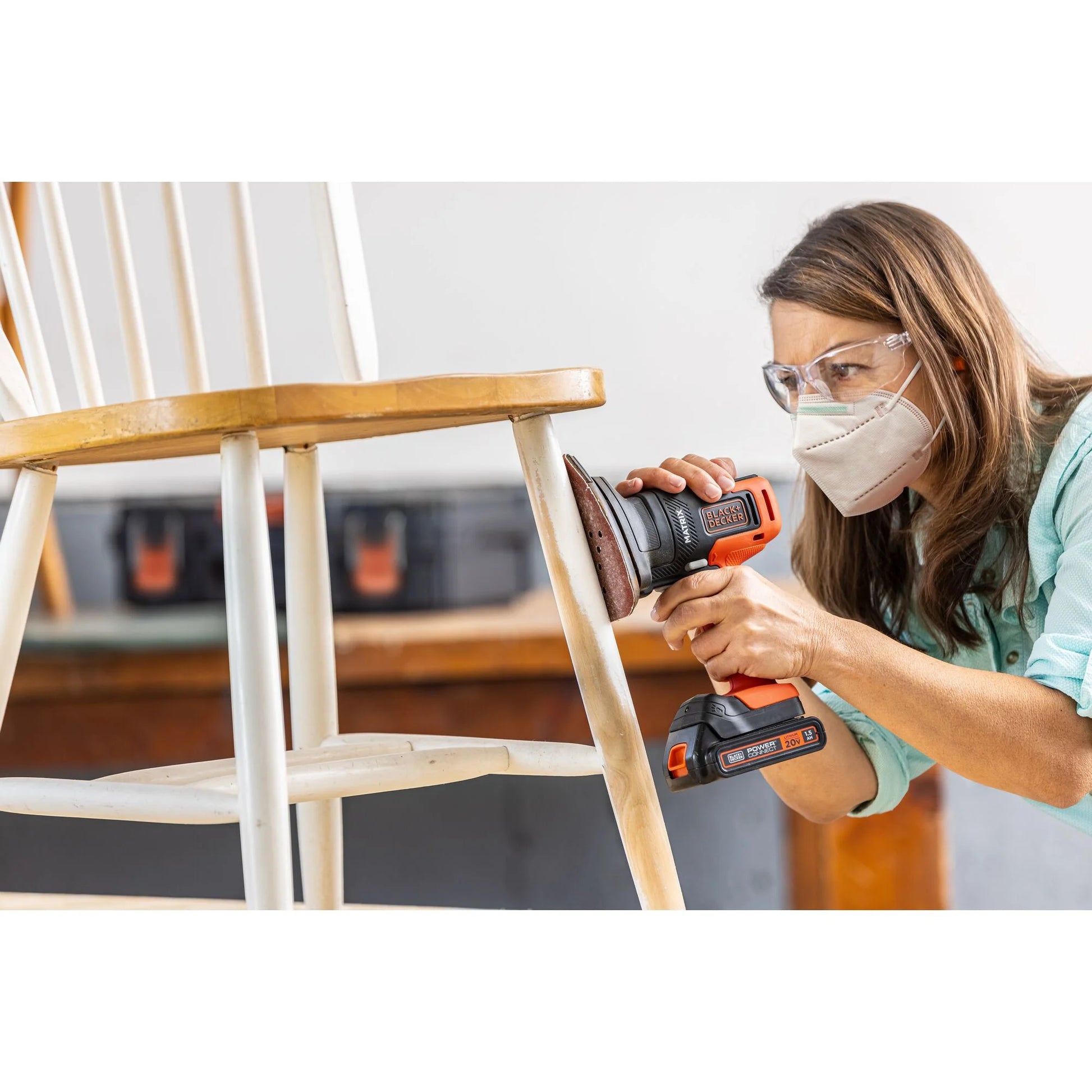 BLACK+DECKER 20V Cordless Drill, Power Tool Set, 1.5Ah, 6 Piece Set, Battery Included