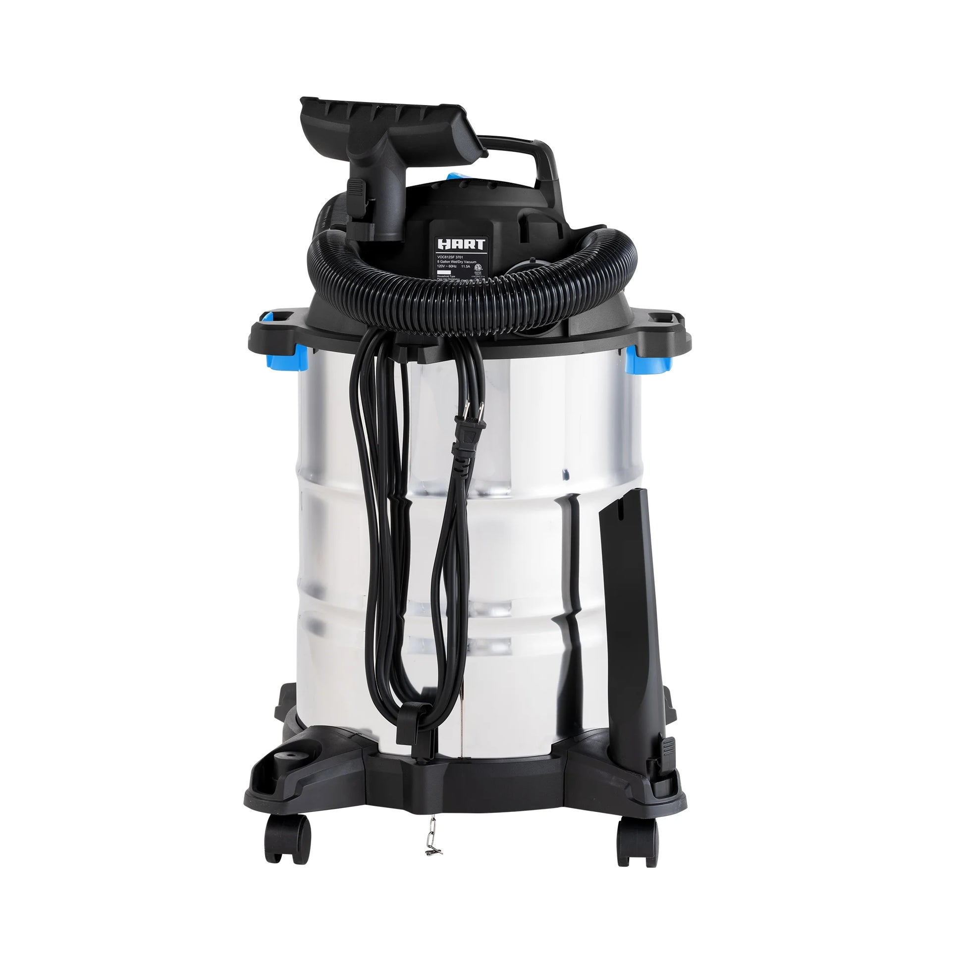 HART 8 Gallon 6 Peak HP Stainless Steel Wet/Dry Vacuum, VOC812SF 3703