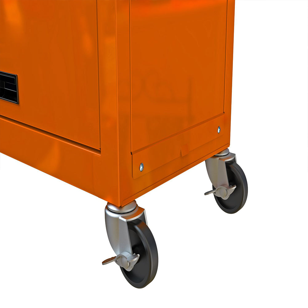 8-Drawer High Capacity Rolling Tool Chest With Wheels Removable Tool Box Combo Toolbox For Workshop Mechanics Garage orange color