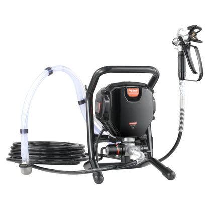 Stand Airless Paint Sprayer 3000 PSI 750W Electric High-Pressure Handheld Sprayer for Interior Exterior Walls, Furniture, Fences with Adjustable Speed Control and Extension Pole