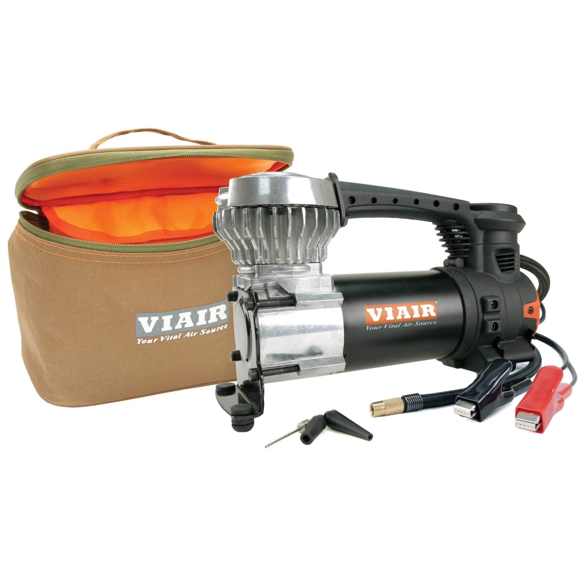 Viair 87P Portable Compressor Kit w/Power Cord with Battery Clamps & Carry Bag