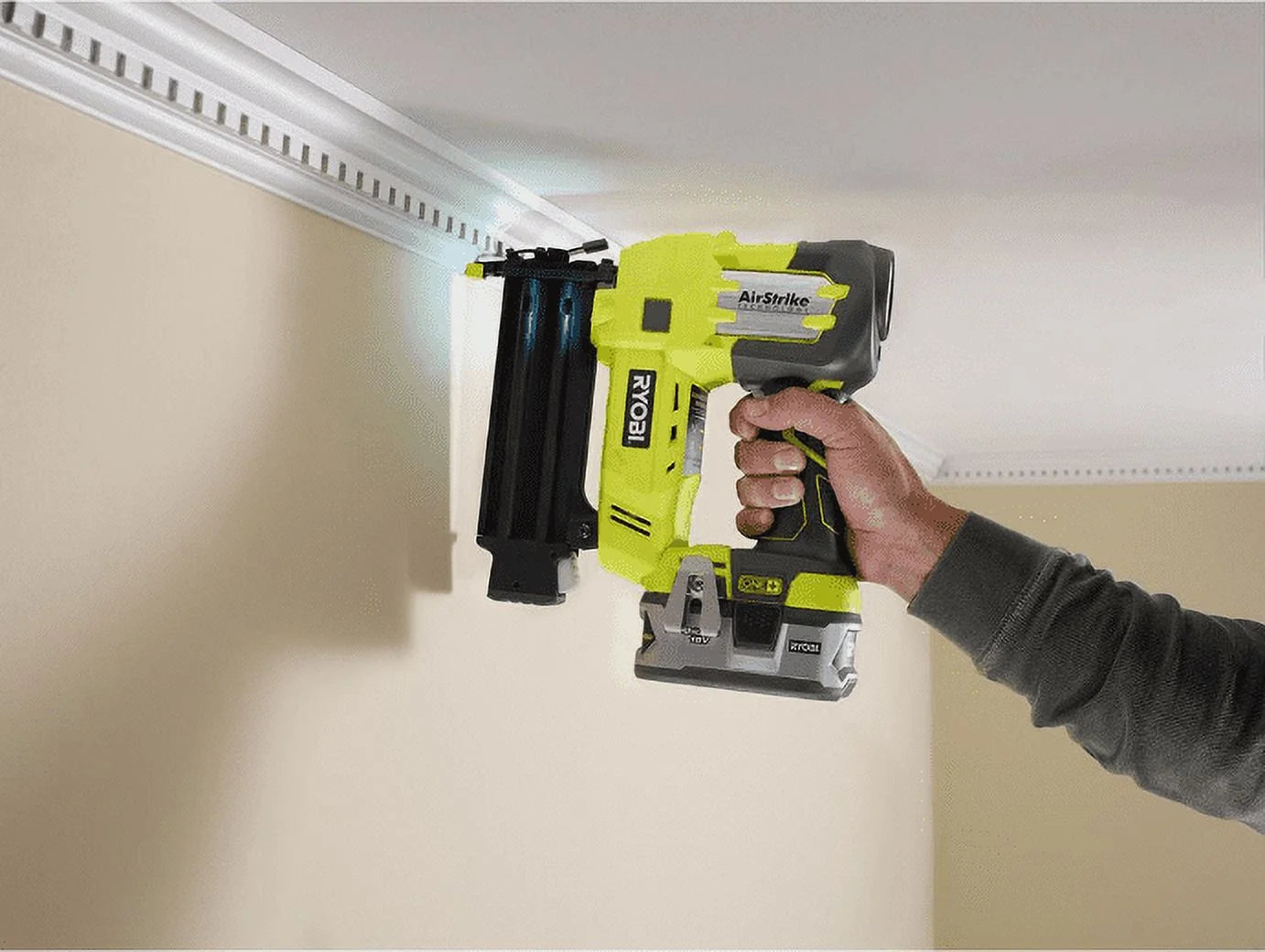 RYOBI 18-VOLT ONE+ AIRSTRIKE CORDLESS BRAD NAILER, 18-GAUGE, TOOL ONLY