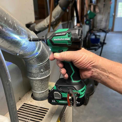 Metabo HPT 18V MultiVolt Cordless Brushless Impact Driver Kit, Compact Lightweight Impact Driver Set with 2 Lithium-Ion Metabo Batteries, Charger, 1/4-Inch Quick Change Chuck, High Torque, WH18DEX