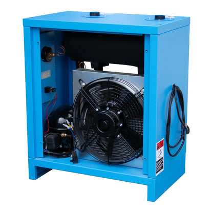 HPDMC Industrial Heavy Duty Refrigerated Air Dryer, 70 CFM, 0.75 KW, 110V For 15HP-20HP Rotary Screw Compressors, R134a Cooling System, Removes Moisture, Oil, Dust for Workshops, Factories, CNC