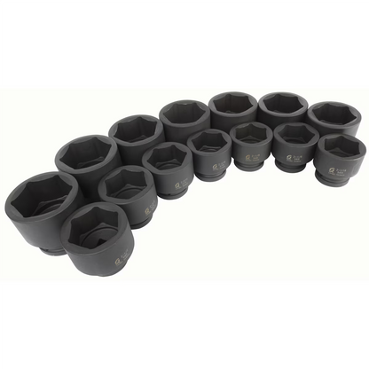 Sunex 5616 14-Piece 1" Drive Fractional SAE Fractional Impact Socket Set