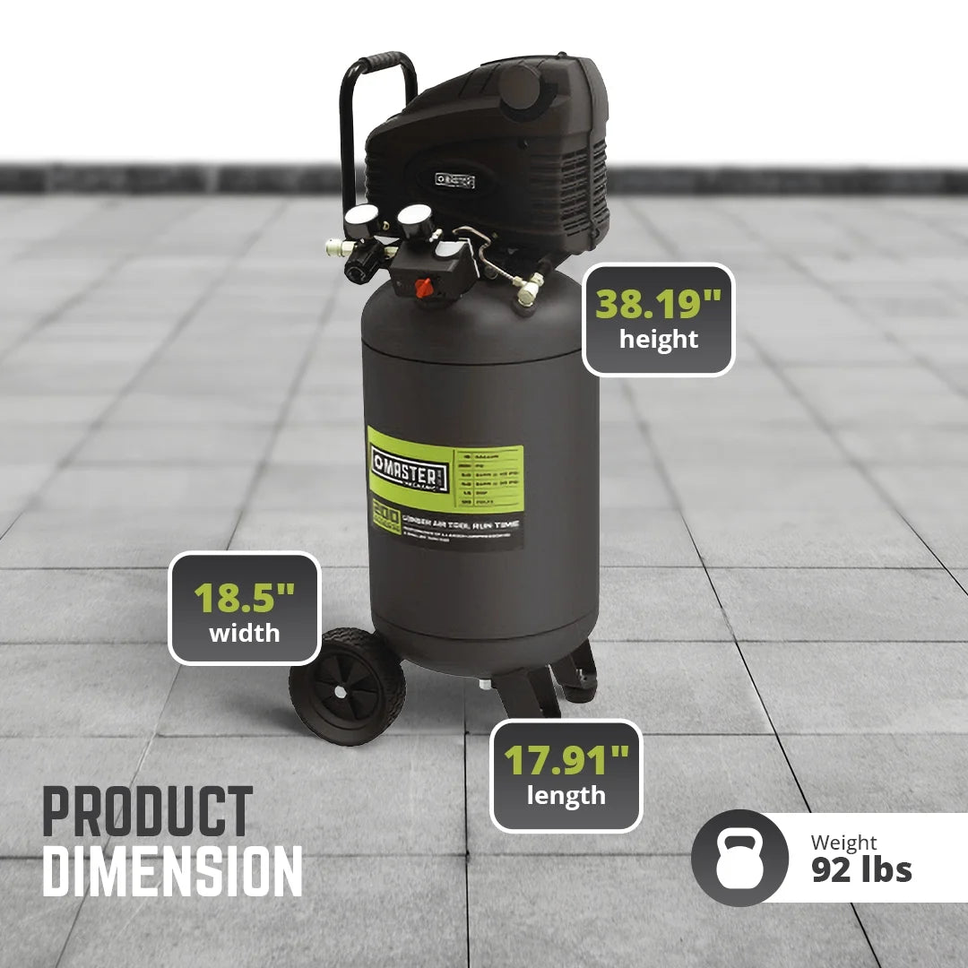 MAT Original Parts Green 1.5 HP Portable Heavy Duty Air Compressor 15 gal