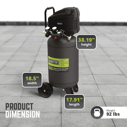 MAT Original Parts Green 1.5 HP Portable Heavy Duty Air Compressor 15 gal