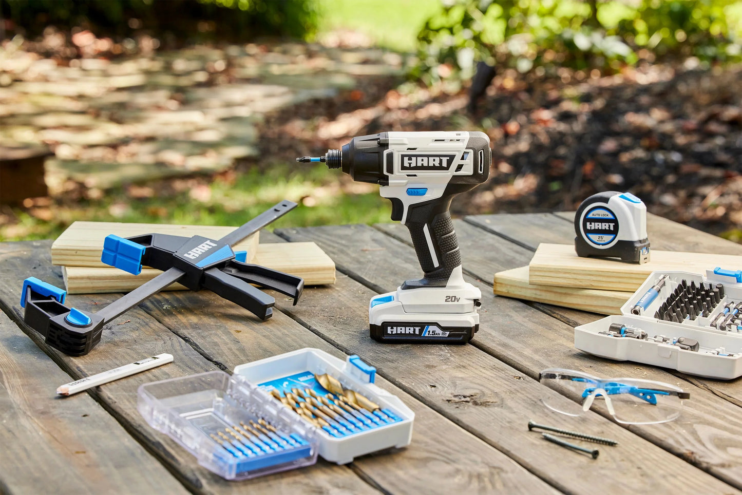 HART 20-Volt Cordless Impact Driver Kit, (1) 1.5Ah Lithium-Ion Battery, Hex Chuck, Gen 2