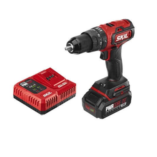 SKIL PWR CORE 20? Brushless 20-Volt Drill Driver and Circular Saw Kit with 4.0Ah Battery and PWR Assist USB Adapter, CB7475-1A