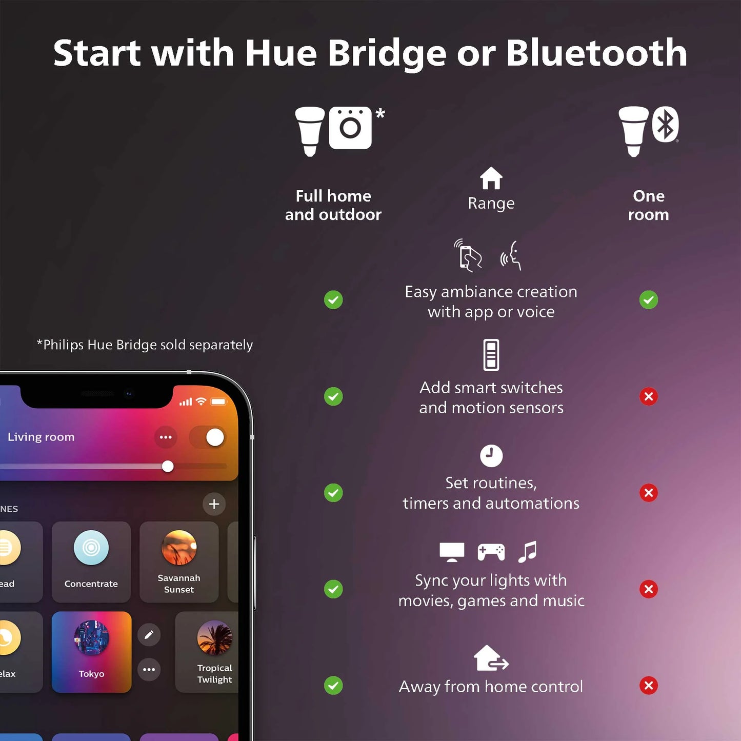 Philips Hue Play gradient lightstrip 65"