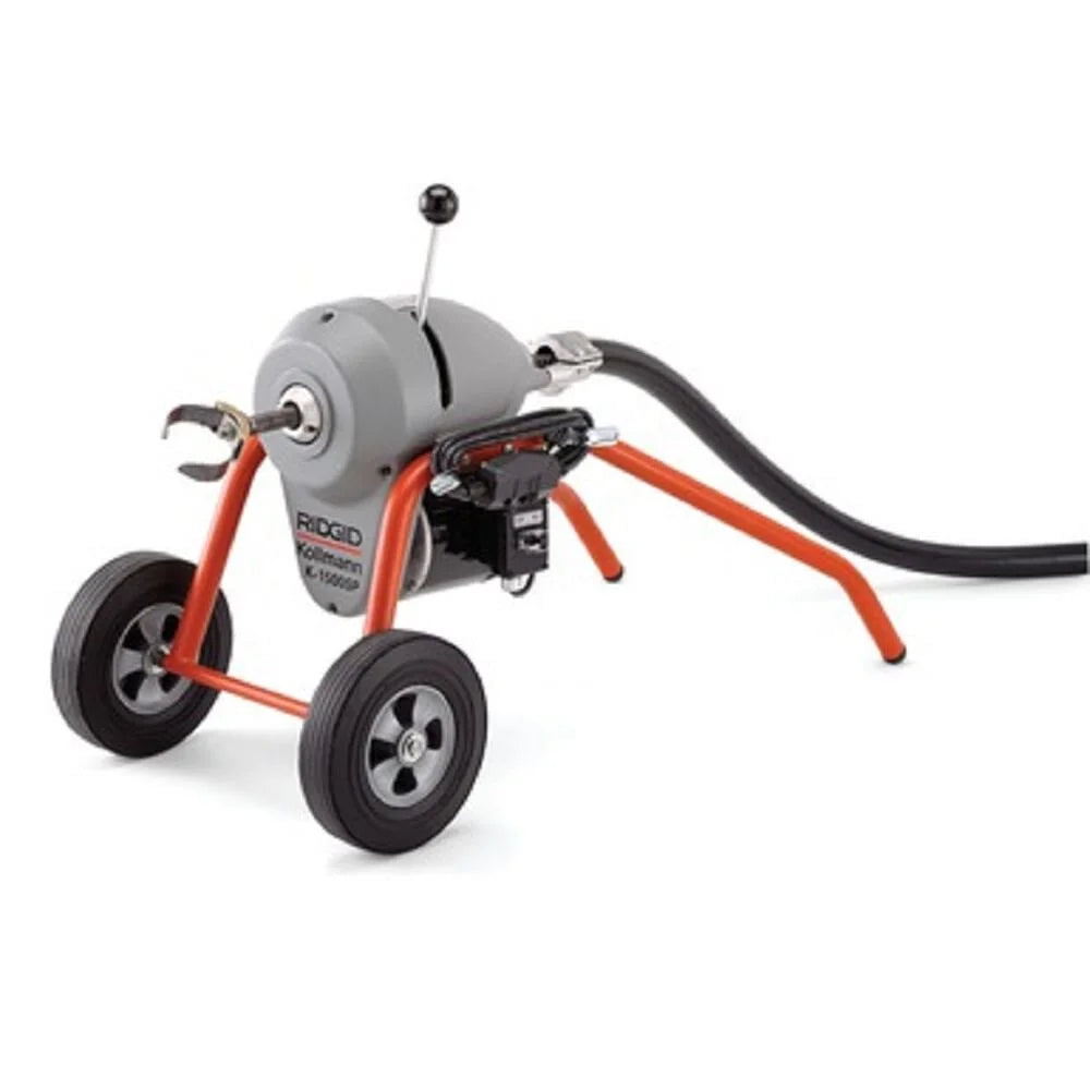 Ridgid K-1500B Sectional Machine With A-1 Mitt A-12 Pin Key And Rear Guide Hose