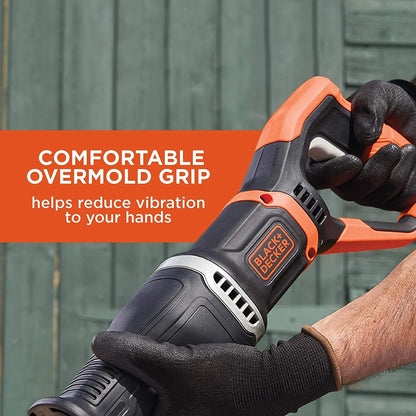 BLACK+DECKER BES301K 7 Amp Reciprocating Saw with Removeable Branch Holder