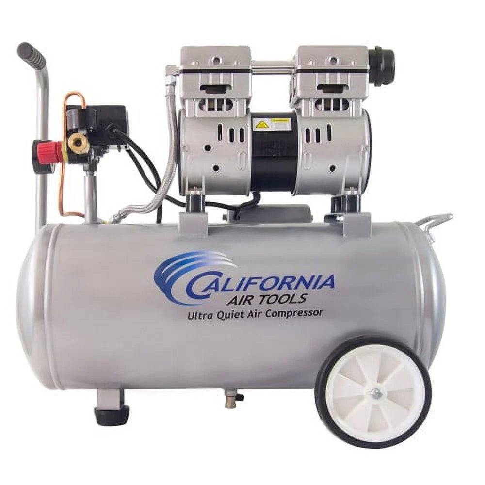 California Air Tools 8010 Steel 1.0 HP Ultra Quiet Oil-Free Air Compressor 8.0 gal