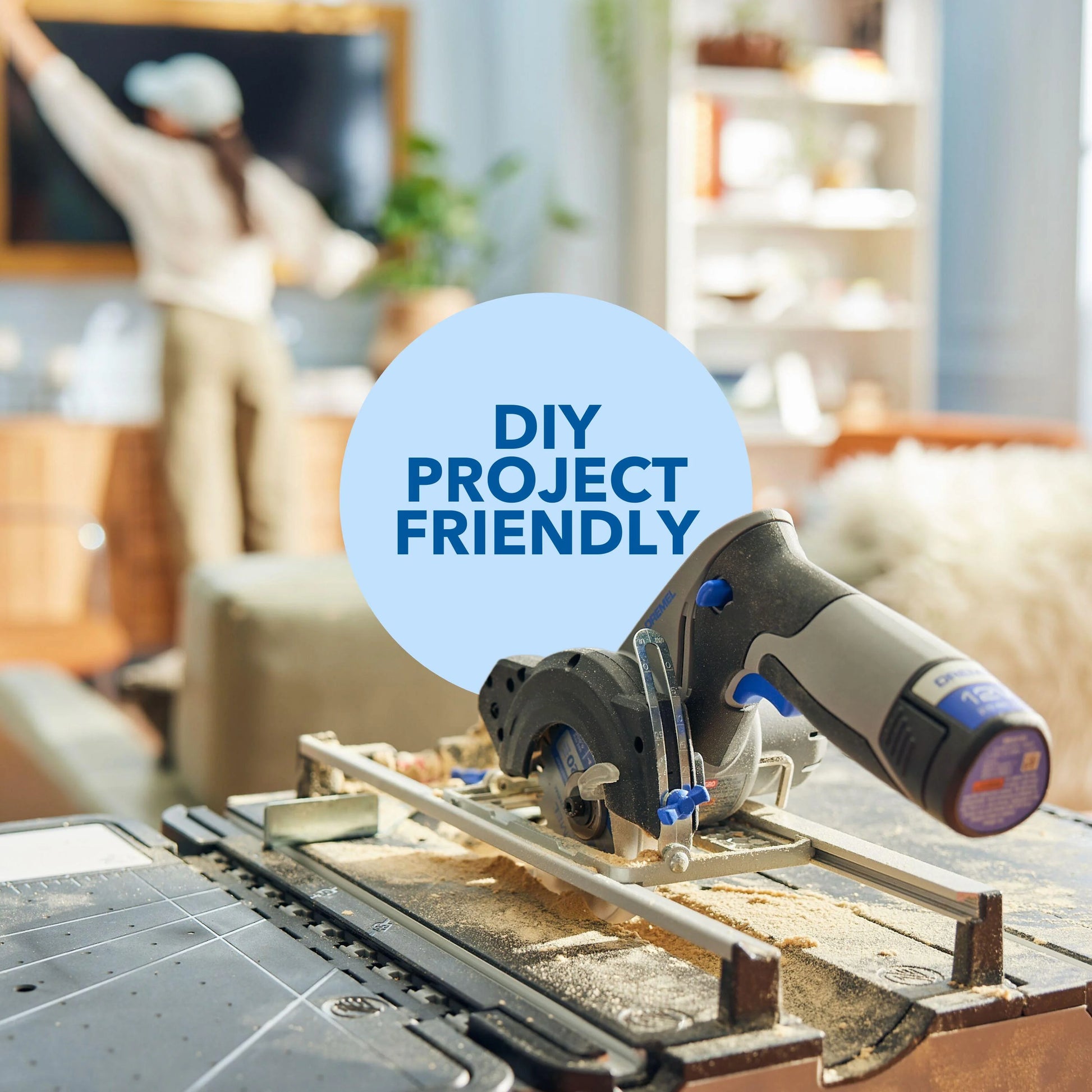 Dremel Blueprint Portable Saw Station with 12V Compact Circular Saw and Multi-Purpose Cutting Case (CS12V-S1C)