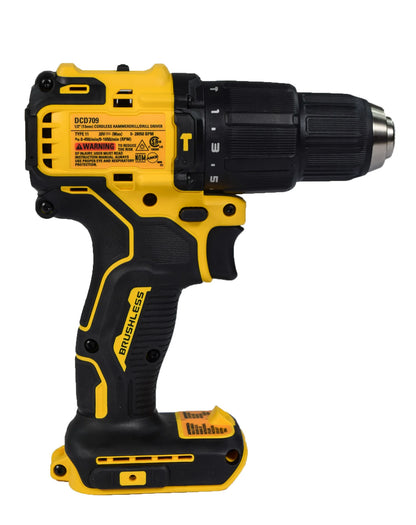Dewalt DCD709 20V Atomic Brushless 1/2-in Lithium-Ion Cordless Hammer Drill Driver