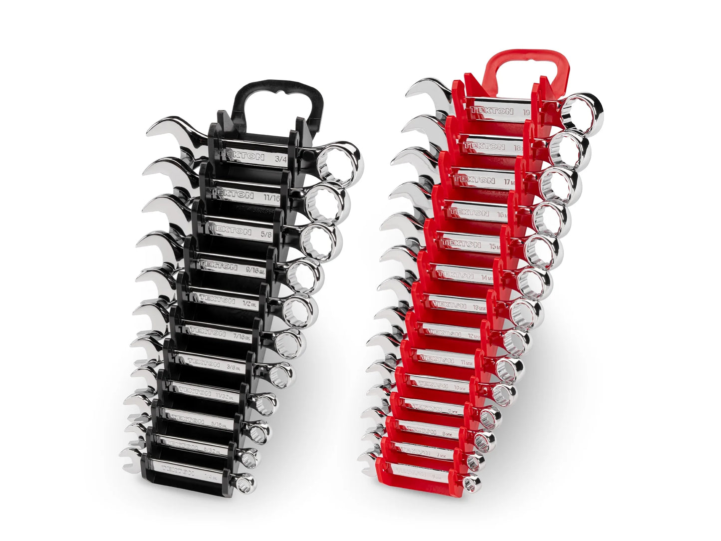 TEKTON Stubby Combination Wrench Set with Holder, 25-Piece (1/4 - 3/4 in., 6 - 19 mm) | WCB92403
