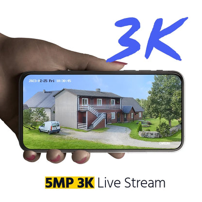 ANNKE 8CH 5MP Security Camera System, 3K AI DVR and 8x3K CCTV Camera with Dual Light, Human/Vehicle Detection, IP67, Color Night Vision, 0TB HDD, Audio/Mic