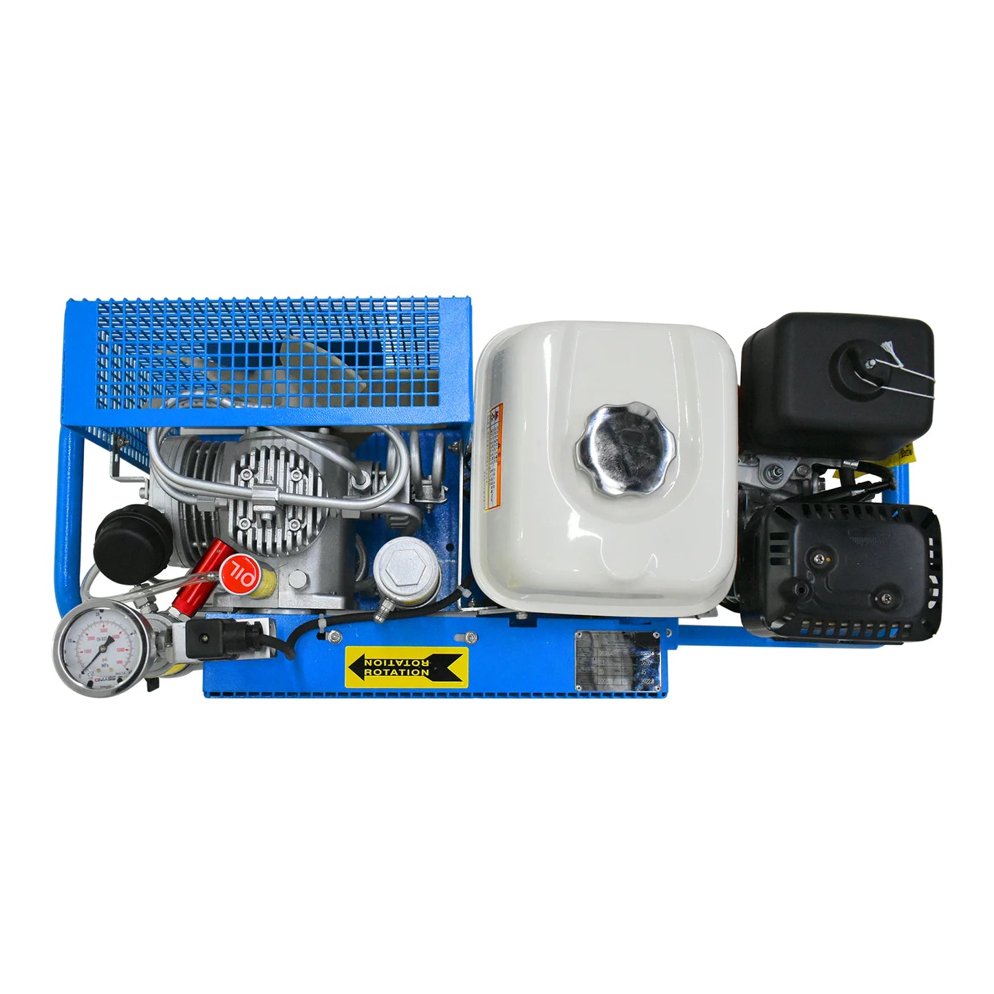 TUXING 4500Psi Air Compressor,100L/Min-3.5CFM,5.5HP Motor with Gas Engine for Scuba Tank Pcp Rifle Filling