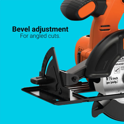 BLACK+DECKER 20V MAX* POWERCONNECT Cordless Drill/Driver + Circular Saw Combo Kit, (BDCD220CS)