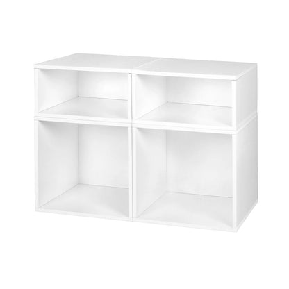 Regency Niche Cubo Modular Storage Shelf with Optional 2 Full and 2 Half Sized Folding Storage Bins