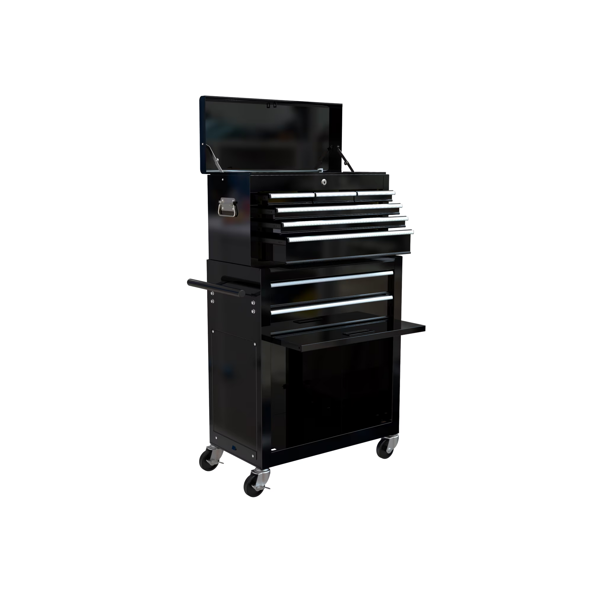 Rolling Tool Chest with Wheels and Drawers, 8-Drawer Tool Storage Cabinet