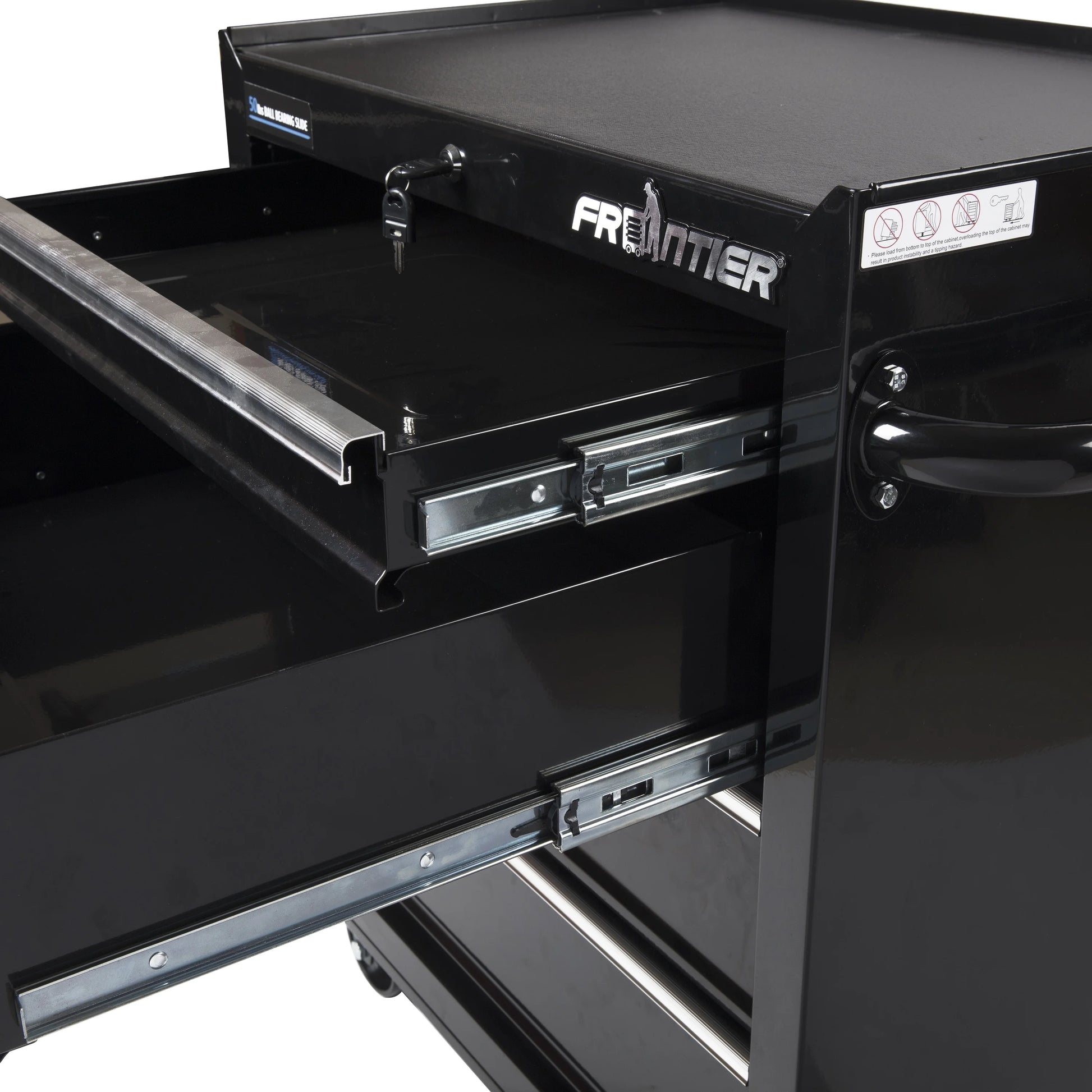 Frontier 26-inch 4-Drawer Base Cabinet Tool Chest, Metal, Black