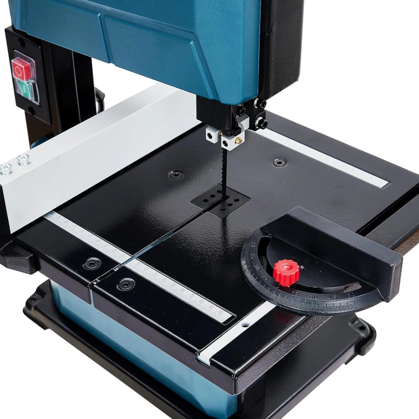Towallmark 8-Inch Bandsaw, 1800FPM Benchtop Bandsaw with Removable Safty Key, 0-45 Tilting Range, 3-Amp Saw For Cutting Wood with Fence and Miter Gauge, Band Saws for Woodwork