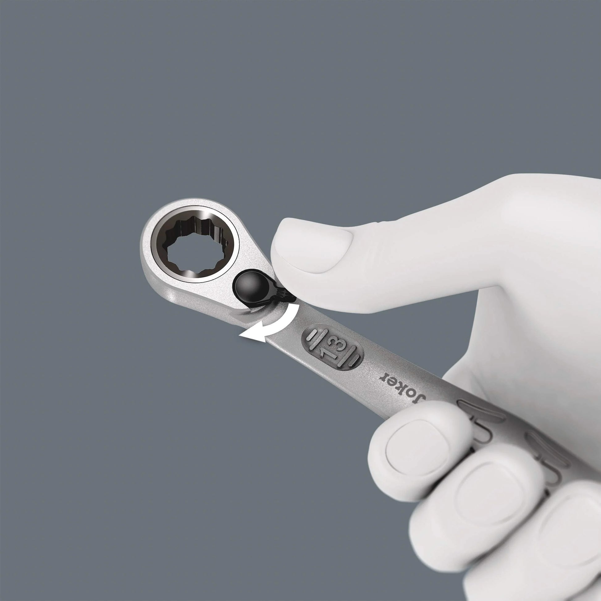 Wera 020090 Joker Combination Wrench with Switch 4 Piece Set - Metric