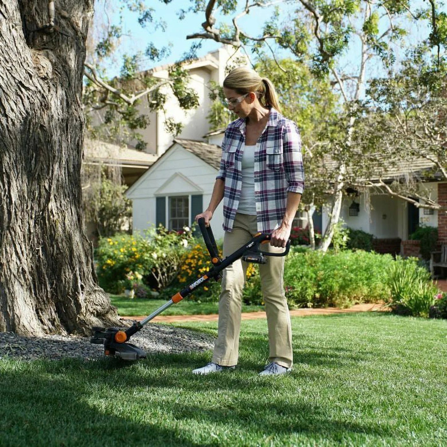 Worx WG170 20V Power Share GT Revolution 12" Cordless String Trimmer/Edger/Mini-Mower