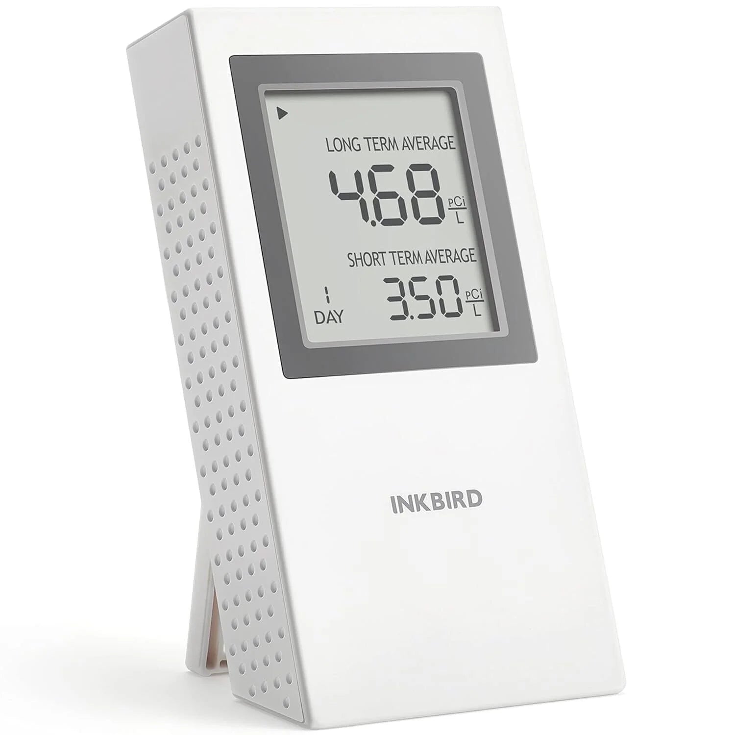 Inkird Home Radon Detector, Portable Radon Meter, Short-Term and Long-Term Accurate Monitoring 2-Year Battery,White