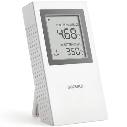 Inkird Home Radon Detector, Portable Radon Meter, Short-Term and Long-Term Accurate Monitoring 2-Year Battery,White