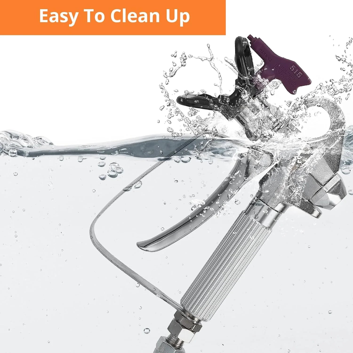 Stand Airless HVLP Paint Sprayer, High Efficiency, Thinning-Free, Minimal Overspray, for Home Exterior & House Interior DIY Painting Projects, with Extension Rod
