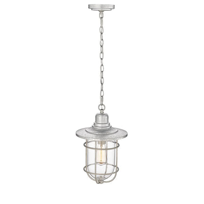 Millennium Lighting 1 Light Outdoor Hanging Lantern in Galvanized
