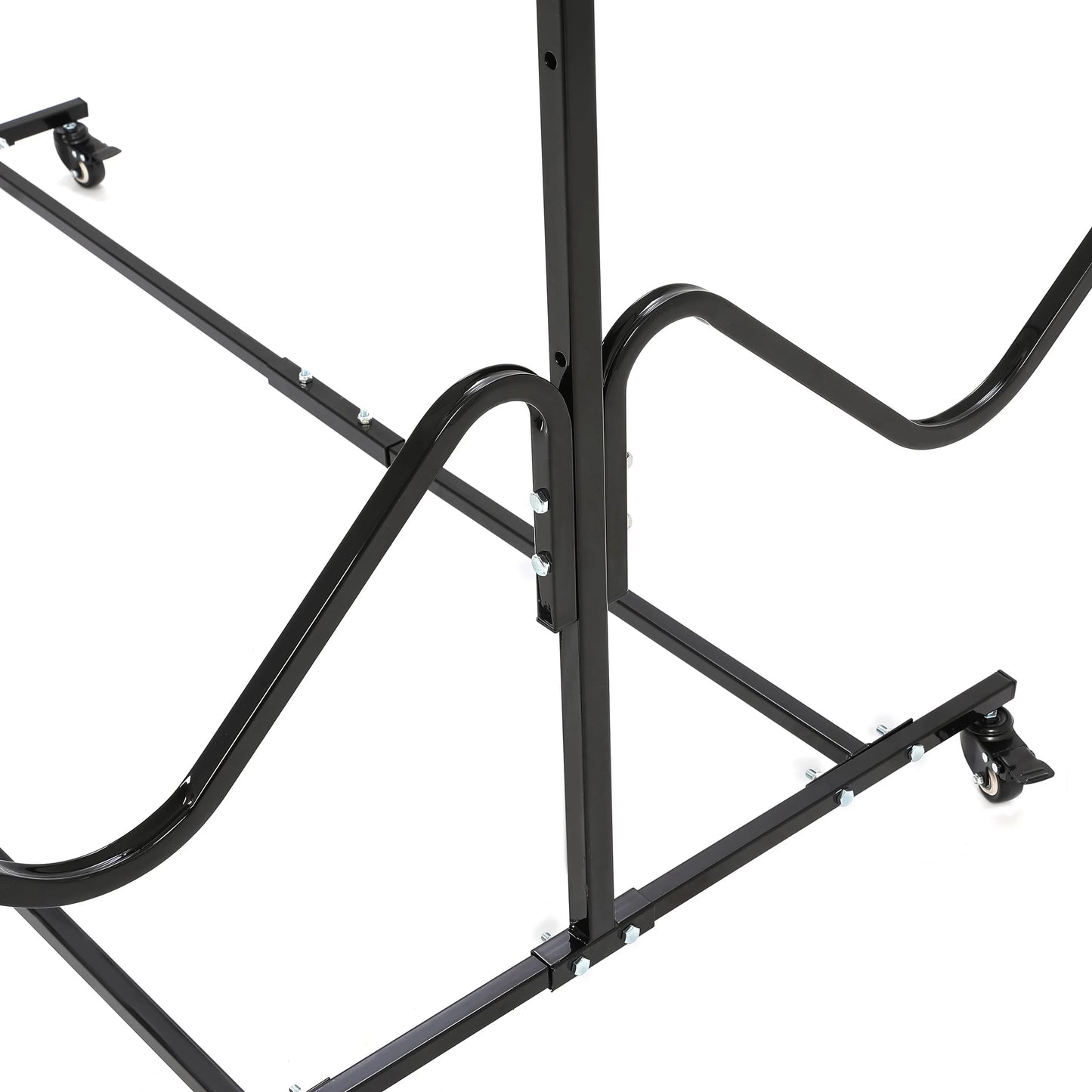 Kojem Freestanding Kayak Storage Rack Stand for 4 Kayak, SUP, Canoe, Paddle Board, Boat, Surfboard for Indoor, Outdoor, Garage, Shed, Dock w/Wheels