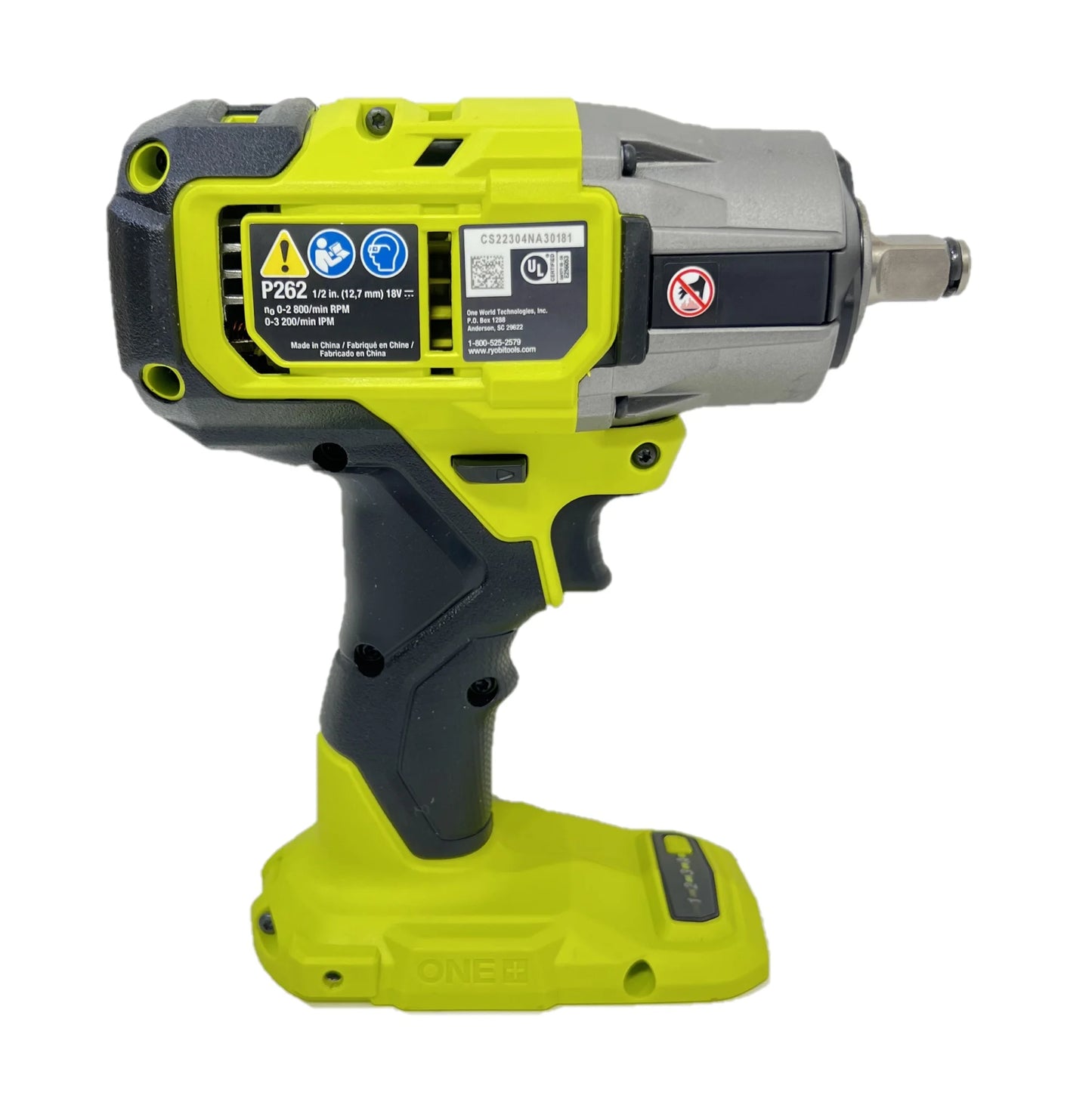 RYOBI ONE+ HP 18V Brushless Cordless 4-Mode 1/2 in. Impact Wrench (Tool Only) (P262)