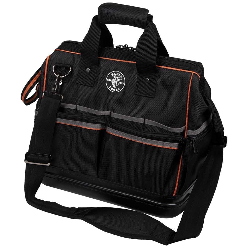 Klein Tools 55431 Black & Orange Tradesman Pro 31 Pocket Lighted Tool Bag
