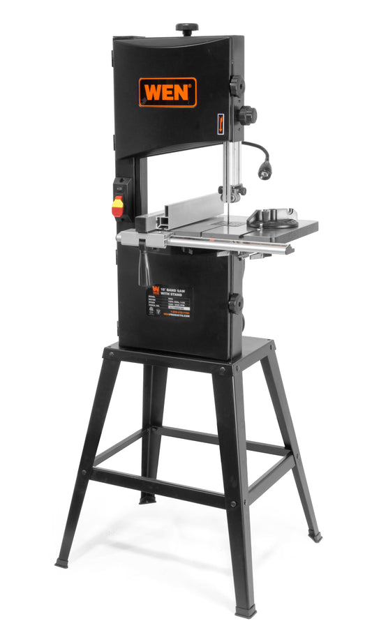 Wen 3.5 Amp 10-inch Two-Speed Band Saw with Stand and Worklight BA3962
