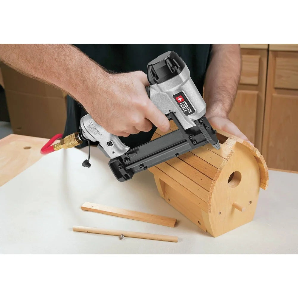 Restored Porter-Cable PCFP3KITR 3-Piece Nailer and 0.8 HP 6 Gallon Oil-Free Pancake Air Compressor Combo Kit (Refurbished)
