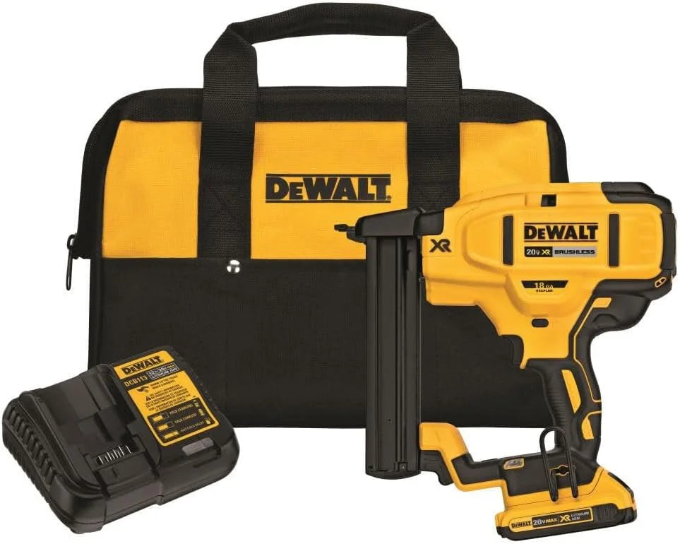 DEWALT 20V MAX Narrow Crown Stapler Kit, 18GA DCN681D1