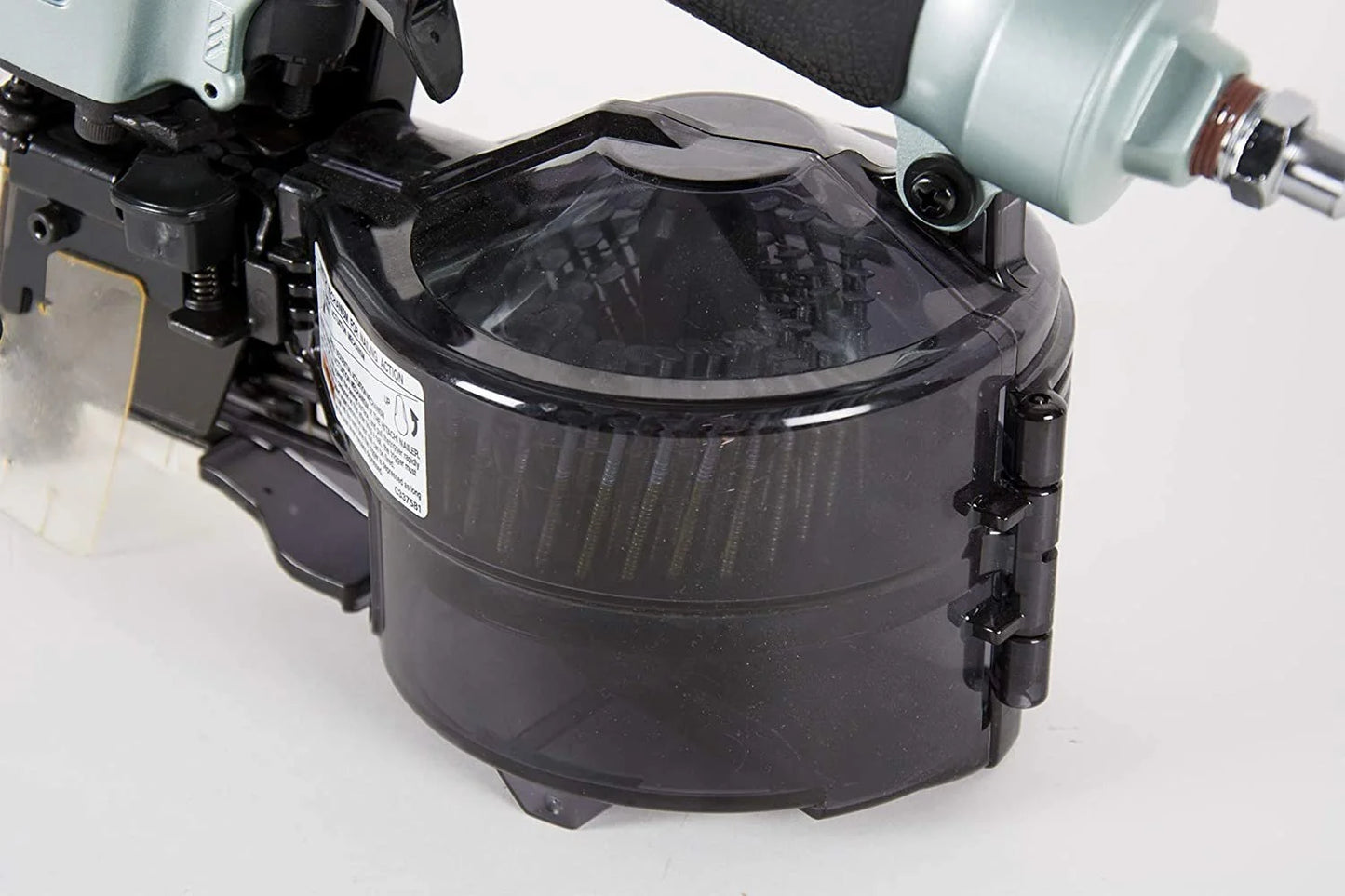 Metabo HPT Coil Siding Nailer, 1-1/2 inch to 2-1/2 inch Siding Nails, Side load, Tilt Bottom Magazine NV65AH2