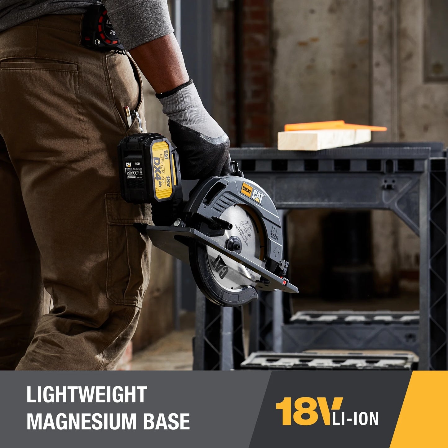 Caterpillar Cat DX532 18V 1 FOR ALL 7-1/4? Cordless Circular Saw with Brushless Motor