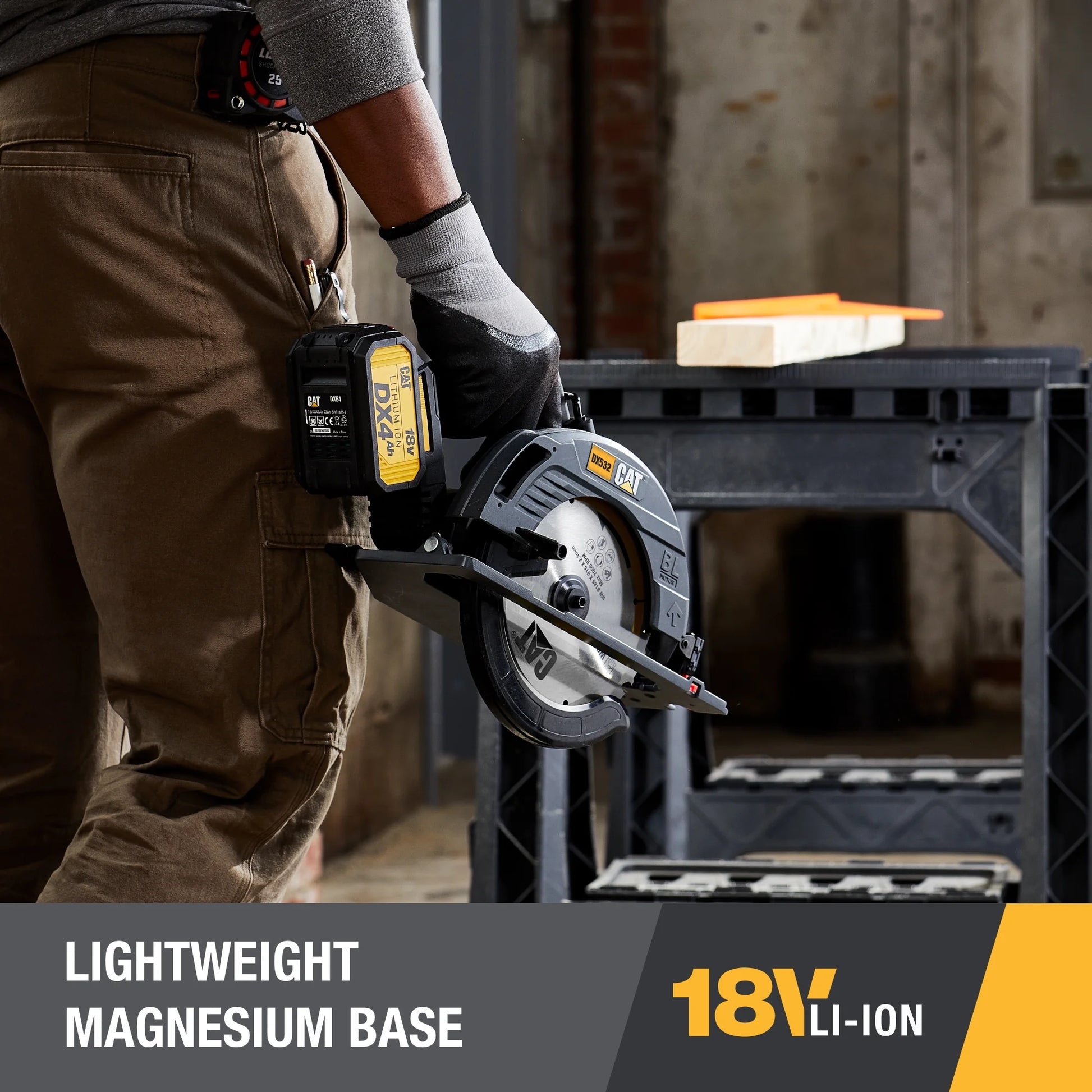 Caterpillar Cat DX532 18V 1 FOR ALL 7-1/4? Cordless Circular Saw with Brushless Motor