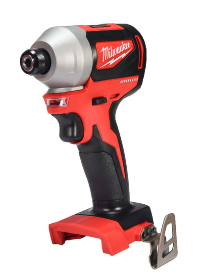 Milwaukee M18 Lithium-Ion Brushless Cordless 1/4" Hex Impact Kit 2850-21P