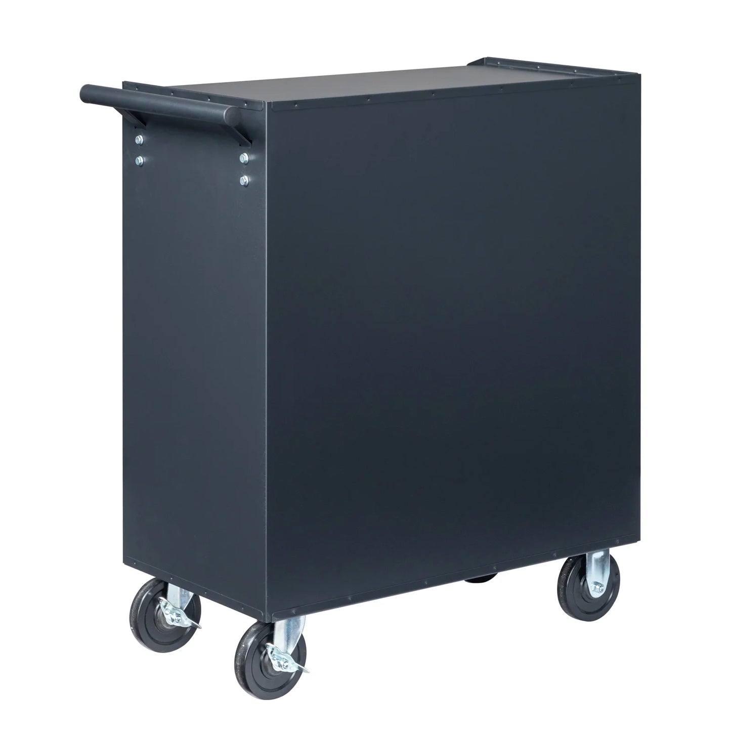 IVV Tool Storage Box Chest with 5 Drawers Steel Repair Tool Box with Lock and Key, Black
