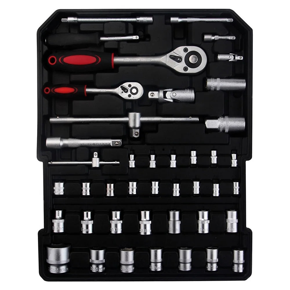 Ktaxon 799 PCS Complete Tool Set Mechanics Wrenches Screwdriver Socket with Trolley Case, Auto Home Repair Kit