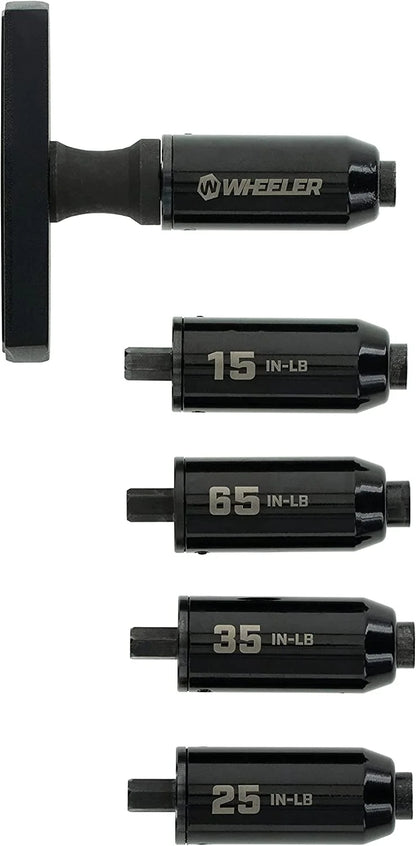 Wheeler F.A.T. Stix with 12 Screwdriver Bits, 5 Torque Limiters, and Storage Case for Firearm Building and Maintenance