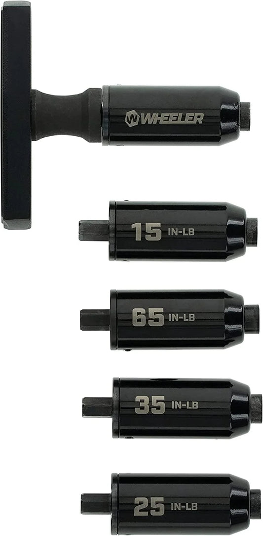 Wheeler F.A.T. Stix with 12 Screwdriver Bits, 5 Torque Limiters, and Storage Case for Firearm Building and Maintenance
