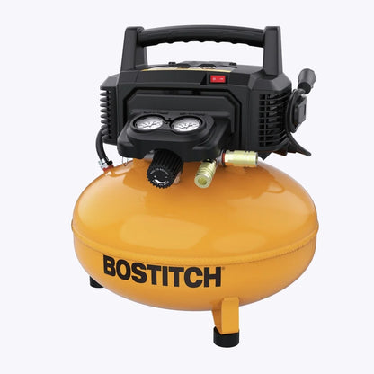 Bostitch BXCM02012-WPK 6 Gallon 150 PSI Electric Pancake Air Compressor with 13-Piece Accessory Kit